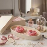 Blooming roses candle