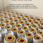 Sunflower candle